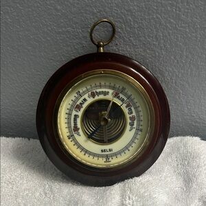 Vintage Selsi Germany 1950’s Brown Wall Barometer